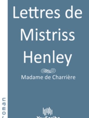 cover image of Lettres de Mistriss Henley